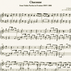 J.S.Bach: Chaconne - after Violin Partita BWV 1004